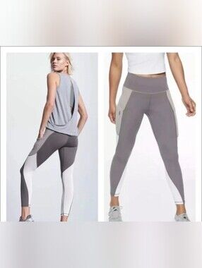 Athleta 7/8 length mesh, pocket leggings, medium